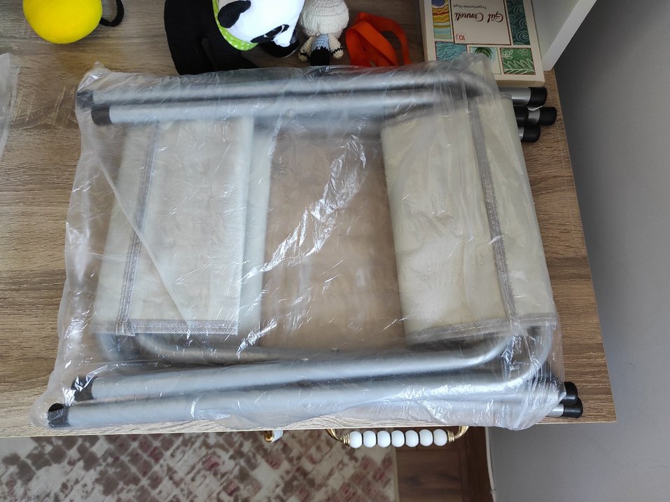 Gri Katlanabilir kamp tabure dört lü - Görsel 4