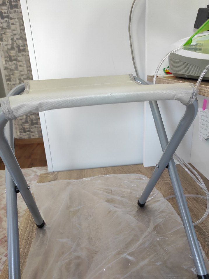 Gri Katlanabilir kamp tabure dört lü - Görsel 2