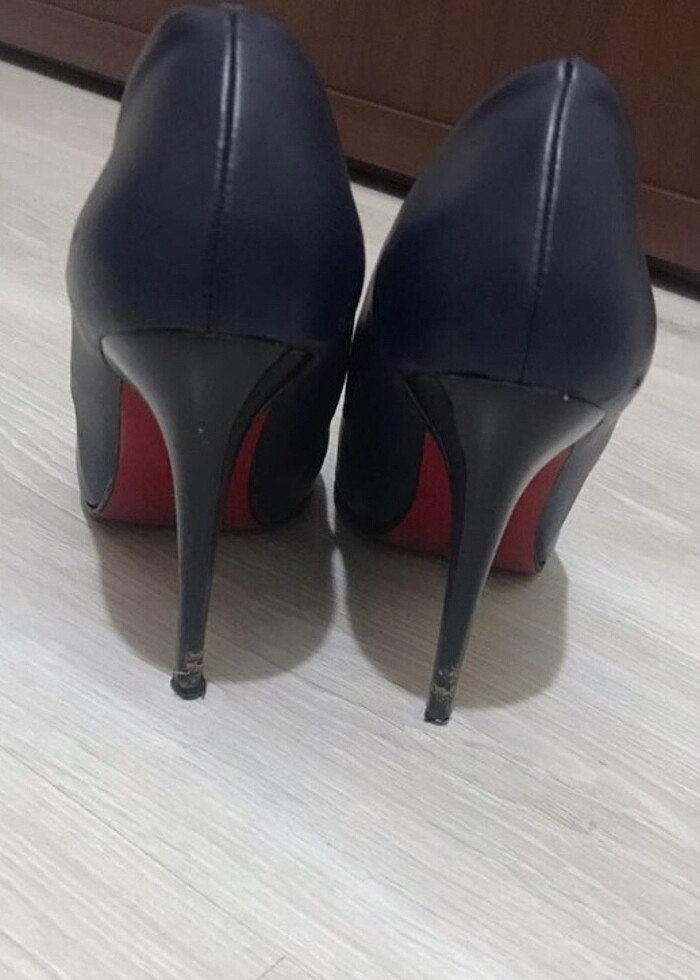 lacivert stiletto - Görsel 2