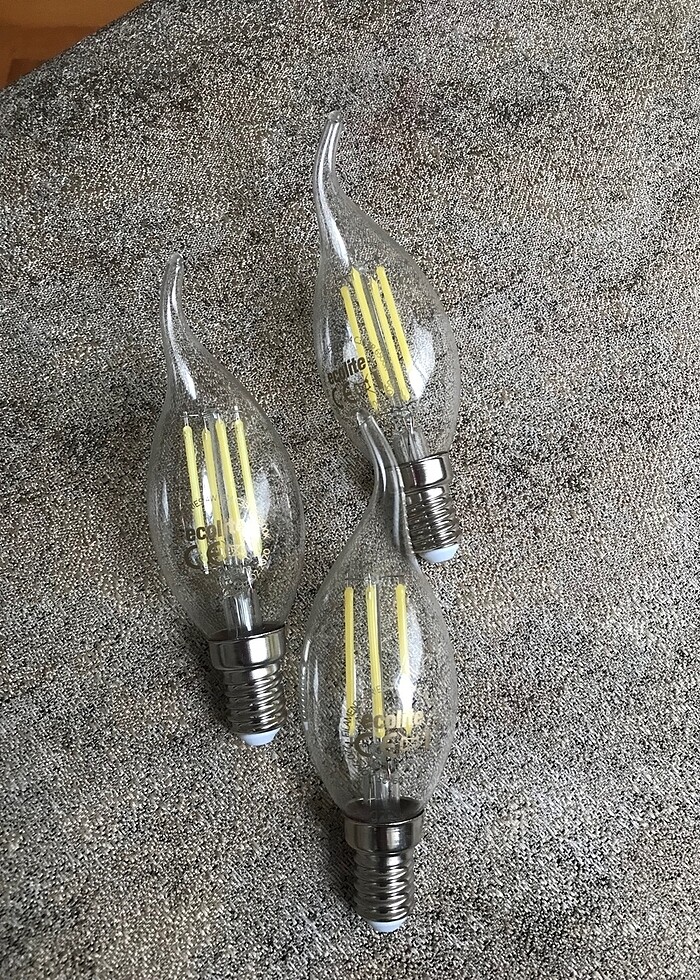 ecolite led 4w 6500k şeffaf kıvrık ampul - Görsel 2