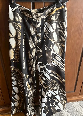 Bohem Desenli Uzun Kahverengi Pantolon - Görsel 2