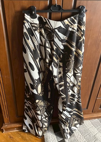 Bohem Desenli Uzun Kahverengi Pantolon - Görsel 4