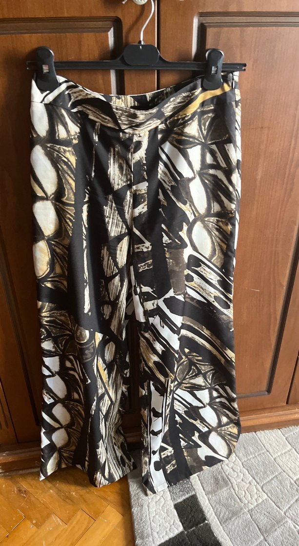 Bohem Desenli Uzun Kahverengi Pantolon - Görsel 2