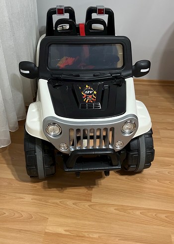 Beyaz Çift Kişilik Elektrikli Oyuncak Araba - Görsel 3