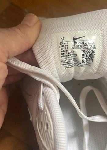 Beyaz Bağcıklı Kadın Spor Ayakkabı - Görsel 6