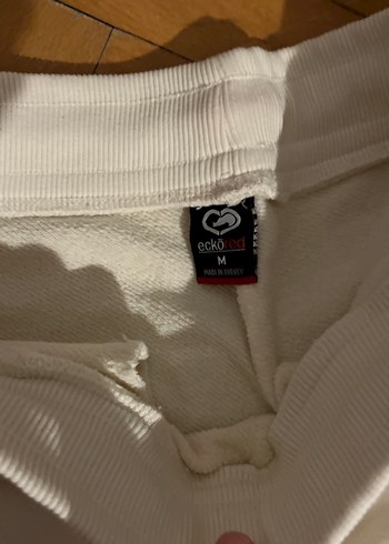 Beyaz Kadın Rahat Kesim Eşofman Altı - Görsel 4