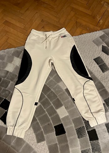 Beyaz Kadın Rahat Kesim Eşofman Altı - Görsel 2