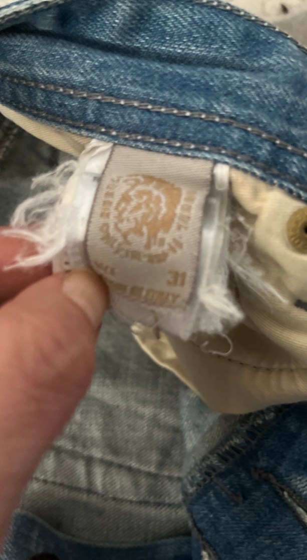 Erkek Gri Mavi Denim Kemerli Rahat Kot Pantolon - Görsel 3