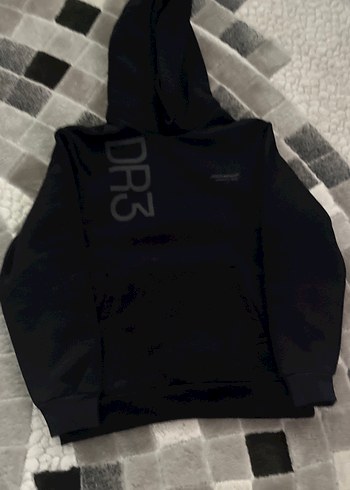 Kadın Siyah Kapüşonlu Fermuarlı Sweatshirt - Görsel 2