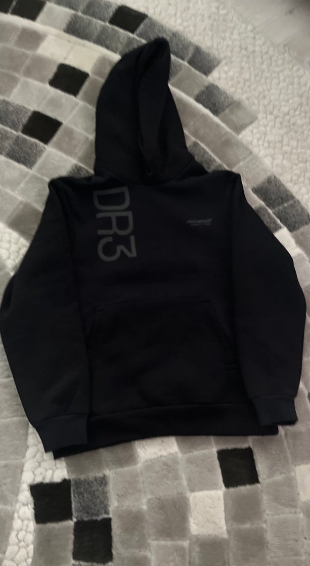 Kadın Siyah Kapüşonlu Fermuarlı Sweatshirt - Görsel 2