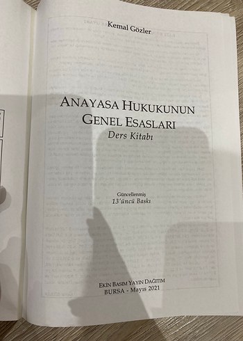 Anayasa Hukukunun Genel Esasları KEMAL GÖZLER