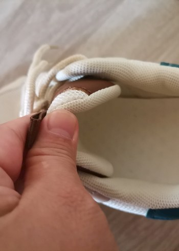 38 Beden Bej Kadın Bağcıklı Spor Ayakkabı