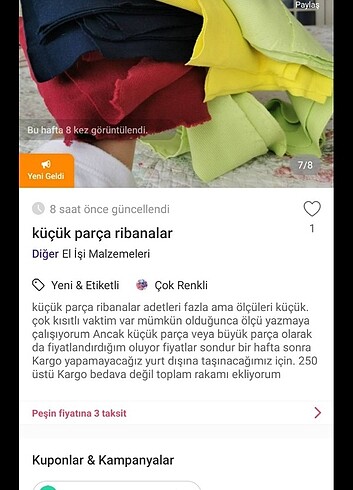 Parça kumaşlar