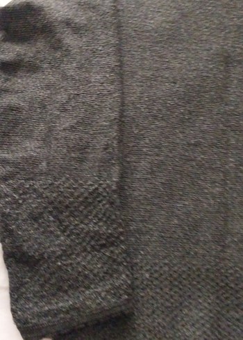 Gri Kadın Yün Örgü Boğazlı Kollu Kazak - Görsel 4