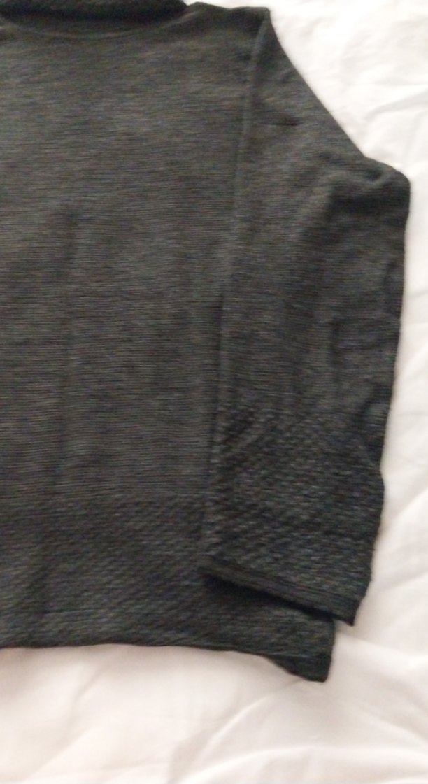 Gri Kadın Yün Örgü Boğazlı Kollu Kazak - Görsel 5