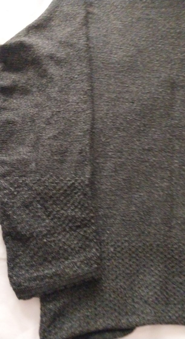 Gri Kadın Yün Örgü Boğazlı Kollu Kazak - Görsel 4