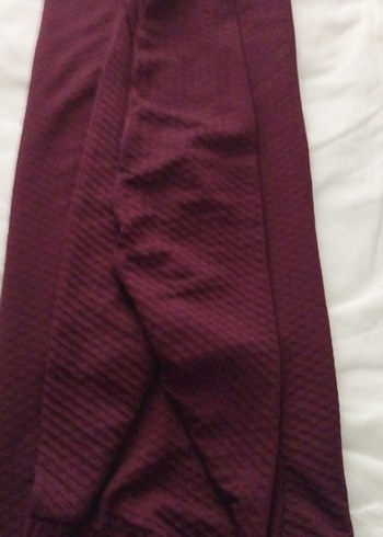 Bordo bayan Bluz, Uzun Kollu, Tek Renk - Görsel 3