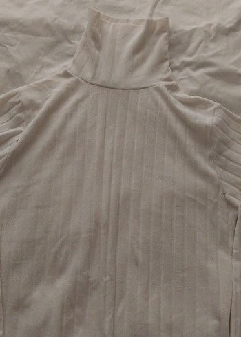 Beyaz  Midi bayan  Bluzu, Uzun Kollu, Pliseli - Görsel 2