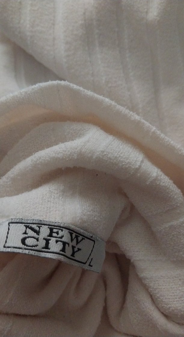 Beyaz  Midi bayan  Bluzu, Uzun Kollu, Pliseli - Görsel 4