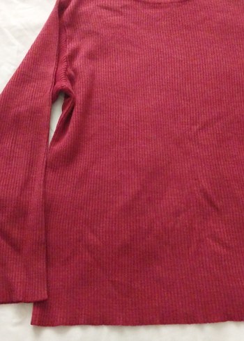 Bordo Kadın Triko Kazak - Görsel 3