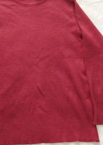 Bordo Kadın Triko Kazak - Görsel 2