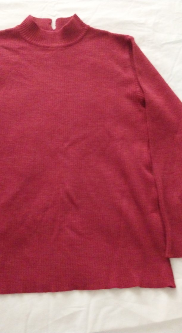 Bordo Kadın Triko Kazak - Görsel 2