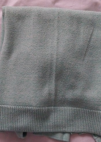 yeşili Uzun Kollu  Kadın Kazak - Görsel 4