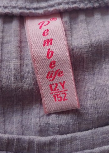 Kız Çocuk lila  Bluz çizgi Detaylı - Görsel 5