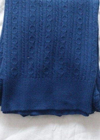 Mavi Örgü Bohem Kadın Kazak - Görsel 6