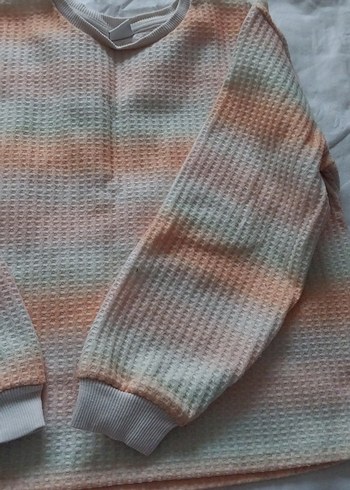 Kız çocuk Pastel Renkli  Kazak - Görsel 3