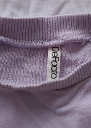 Mor Pamuklu Baskılı Kız çocuk Sweatshirt - Görsel 4