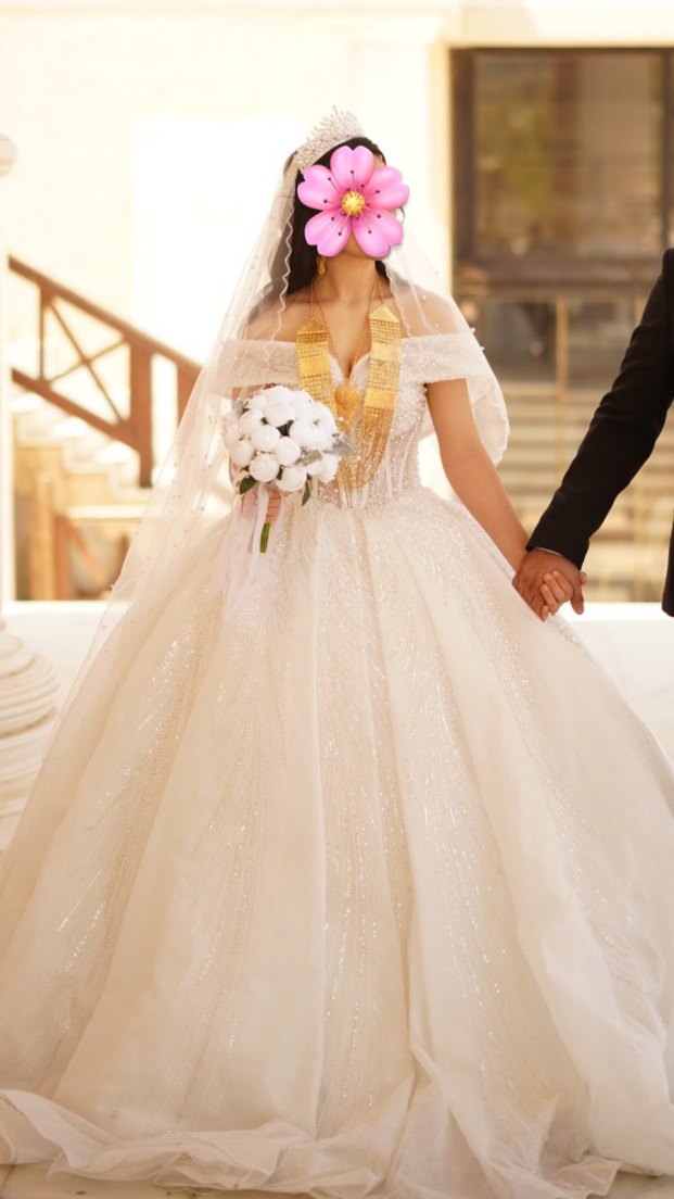 Straplez Prenses Gelinlik Midi Boy Beyaz - Görsel 4