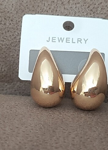  Beden altın Renk Gold-Gümüş Küpe