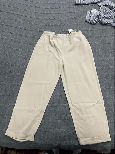 İpekyol krem kumaş pantalon