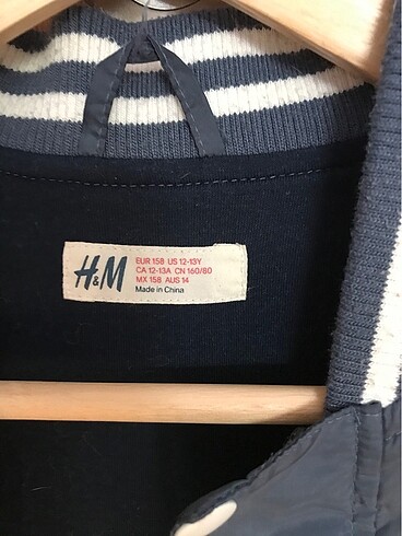 12-13 Yaş Beden H&M erkek çocuk mont