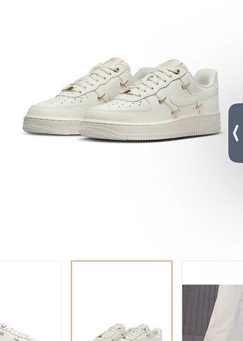 38,5 Beden beyaz Renk Nike Air Max Gold Detaylı Ayakkabı