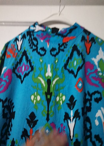 Renkli Batik Desenli elbise - Görsel 5