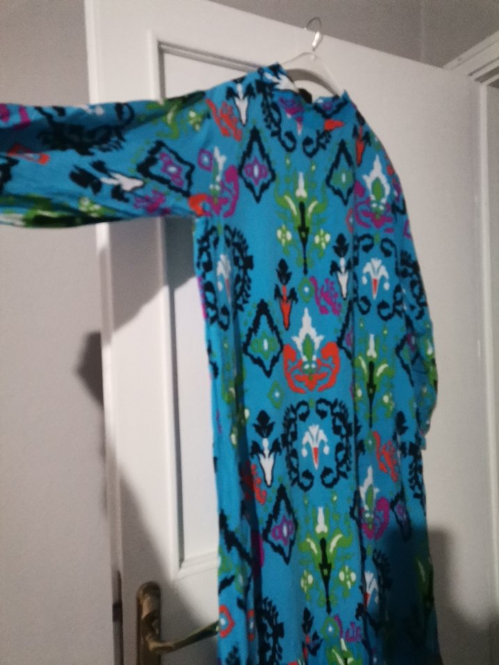 Renkli Batik Desenli elbise - Görsel 2