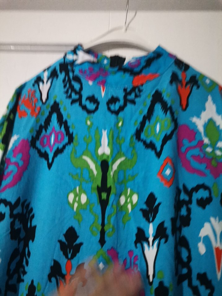 Renkli Batik Desenli elbise - Görsel 5