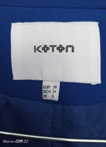 36 Beden mavi Renk BLAZER CEKET KOTON