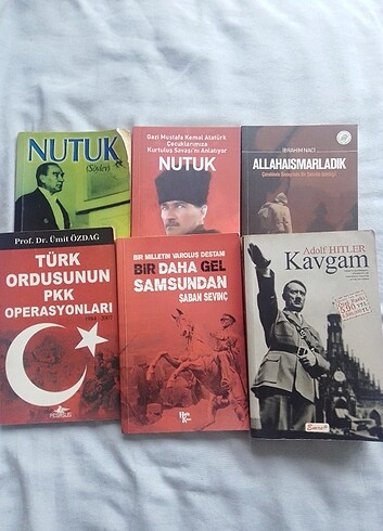 Görseldeki altı kitap için oluşturulmuştur.
