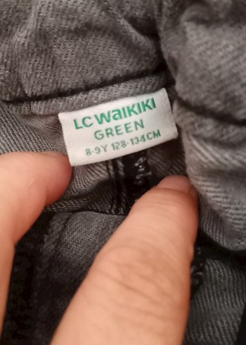 Gri Nakışlı Kız Denim Etek - Görsel 3