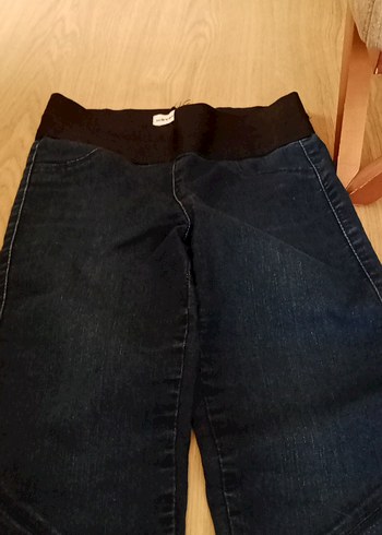 Kız Çocuk Koyu Mavi Kot Pantolon - Görsel 2