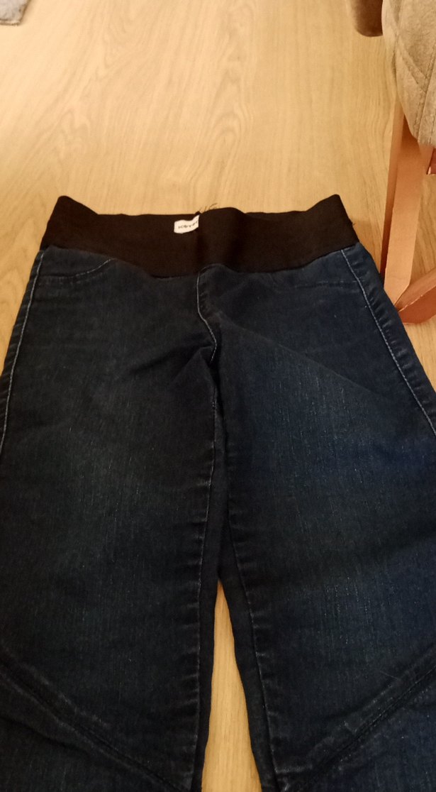 Kız Çocuk Koyu Mavi Kot Pantolon - Görsel 2