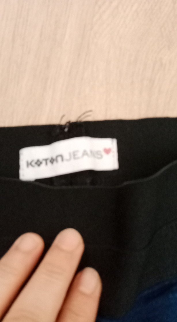 Kız Çocuk Koyu Mavi Kot Pantolon - Görsel 4