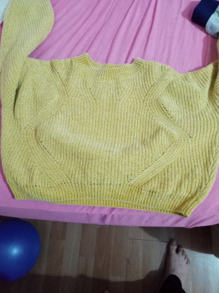 Sarı Yarım Balıkçı Yaka hardal rengi hm marka çok gzuel bir urun - Görsel 5