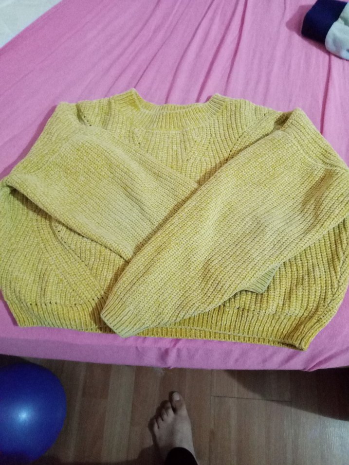 Sarı Yarım Balıkçı Yaka hardal rengi hm marka çok gzuel bir urun - Görsel 4