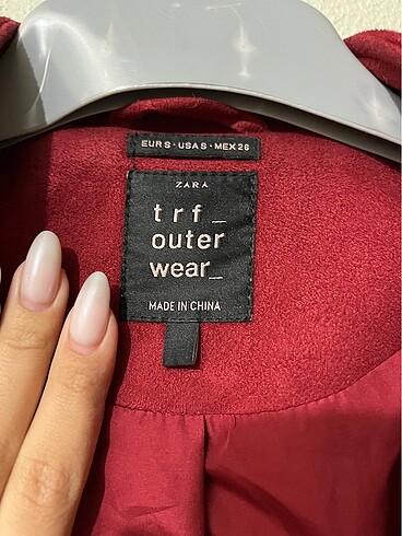 s Beden bordo Renk Zara Ceket