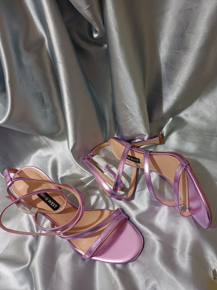 Mor Parlak İnce Topuklu Kadın Abiye Ayakkabı - Görsel 4