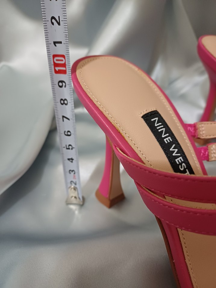 Pembe Tokalı İnce Topuklu Kadın Terlik - Görsel 5